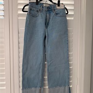Abercrombie & Fitch Light Blue High Rise Jeans Extra Short Length NWT